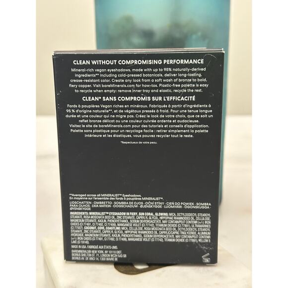 BareMinerals NIB Mineralist Eyeshadow Palette Warmth Vegan Natural Full Size - Picture 5 of 6